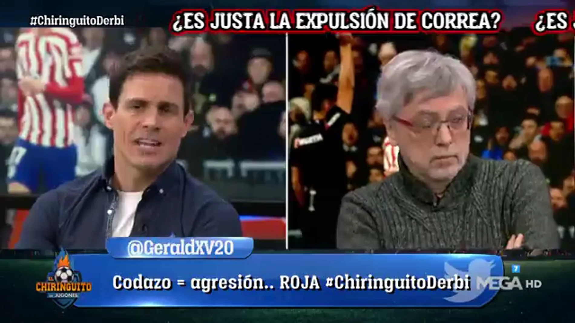 El enfrentamiento entre Edu Aguirre y José Damián González en 'El Chiringuito': "Vuestra única justificación para asumir que sois peores es que el Real Madrid nos roba"