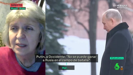 "Es depresión y miedo, no es apoyo": la visión de la historiadora Elena Bogush sobre el respaldo a Putin de los rusos "Es depresión y miedo, no es apoyo": la visión de la historiadora Elena Bogush sobre el respaldo a Putin de los rusos