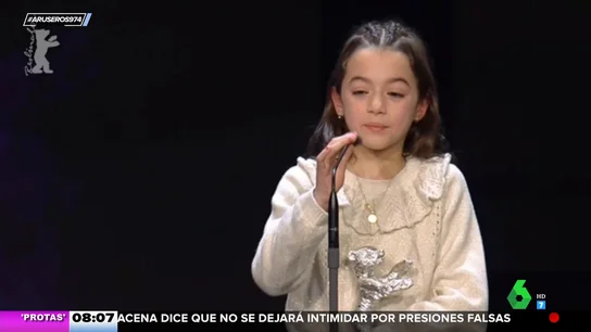 El emotivo discurso de Sofía Otero, de 8 años, al recibir el Oso de Plata en la Berlinale El emotivo discurso de Sofía Otero, de 8 años, al recibir el Oso de Plata en la Berlinale