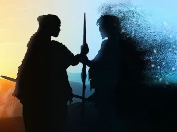 Una recreación de seres humanos durante la prehistoria Una recreación de seres humanos durante la prehistoria