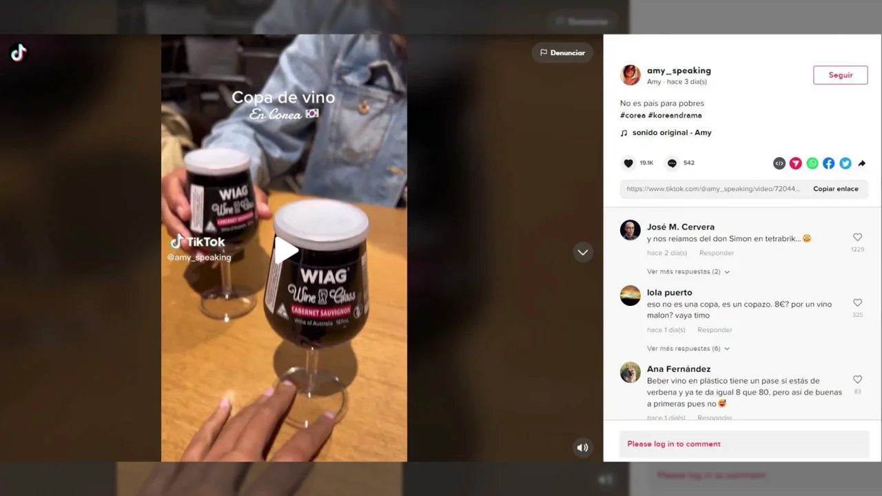La viral reacción de una mujer al pedir una copa de vino en Corea del Sur: "No lo quiero ni probar" La viral reacción de una mujer al pedir una copa de vino en Corea del Sur: "No lo quiero ni probar"