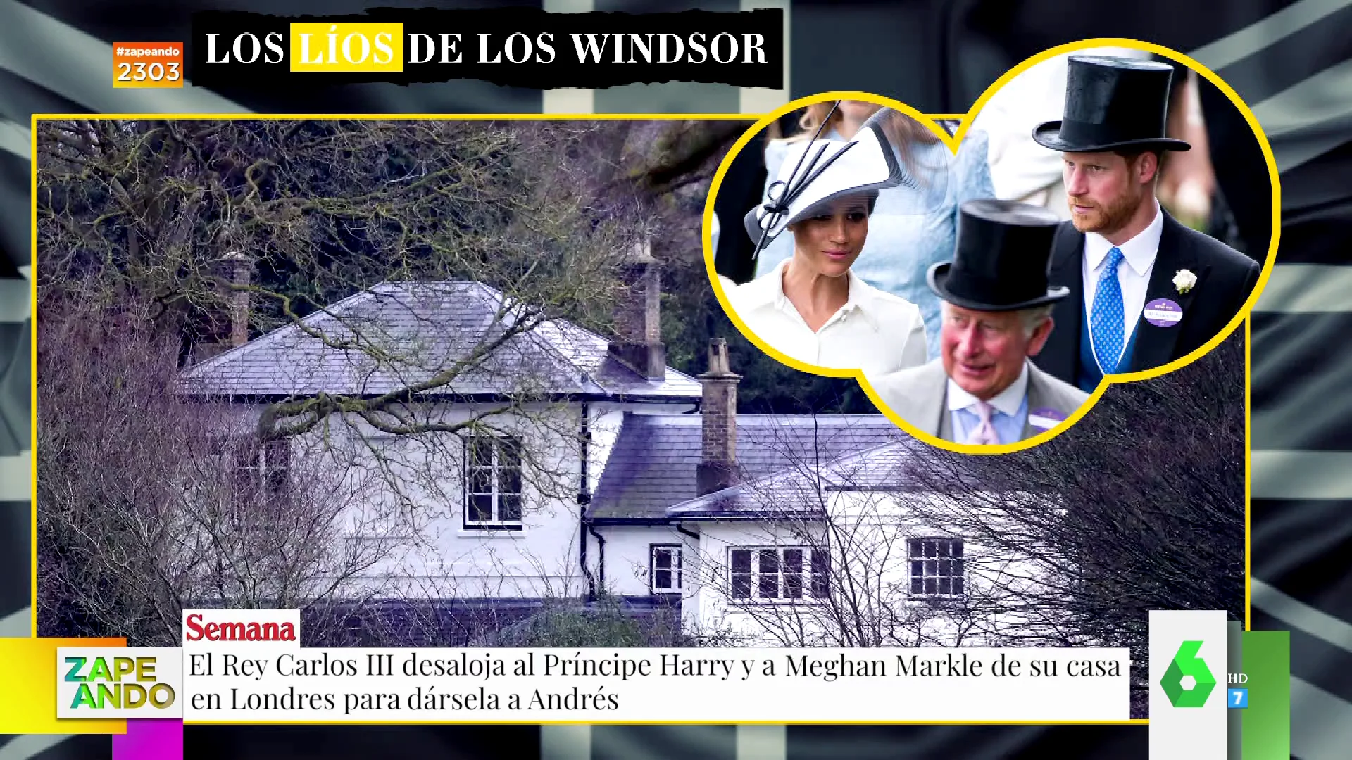 La razón por la que Carlos III habría desalojado a Meghan Markle y Harry de su casa de Londres para dársela a Andrés 