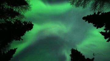 Una sorprendente aurora boreal sorprende en el cielo de Alaska