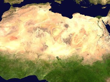 imagen satelital África desierto Sahara