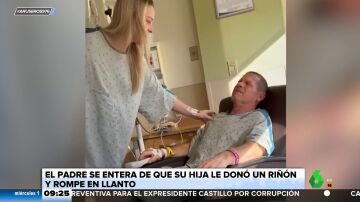 La reacción de un padre cuando descubre que su hija le ha donado un riñón para salvarle la vida