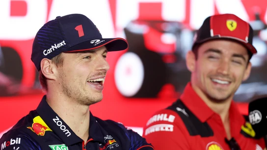 Max Verstappen y Charles Leclerc Max Verstappen y Charles Leclerc