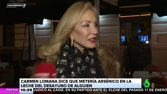 Carmen Lomana asegura que "le daría arsénico con leche a alguien para desayunar" Carmen Lomana asegura que "le daría arsénico con leche a alguien para desayunar"