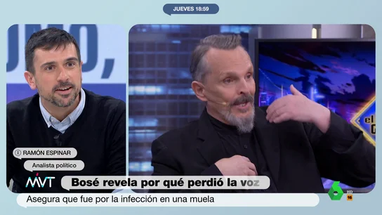 Ramón Espinar, sobre Miguel Bosé: "Kilos de cocaína y hachís y lo que le ha costado una vacunita" Ramón Espinar, sobre Miguel Bosé: "Kilos de cocaína y hachís y lo que le ha costado una vacunita"