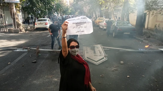 Imagen de archivo de una de las protestas en Irán por la muerte de Mahsa Amini Imagen de archivo de una de las protestas en Irán por la muerte de Mahsa Amini