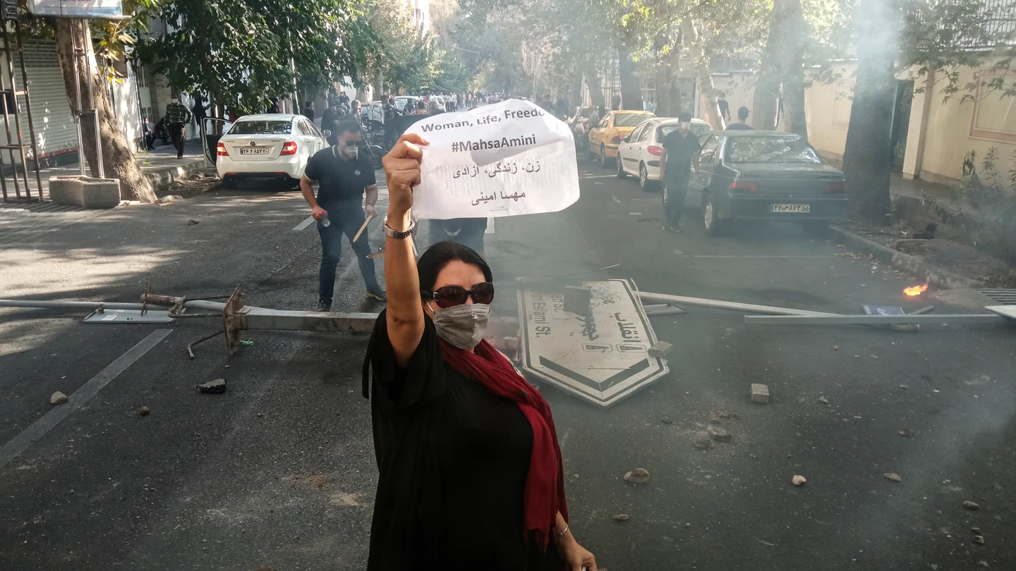 Imagen de archivo de una de las protestas en Irán por la muerte de Mahsa Amini Imagen de archivo de una de las protestas en Irán por la muerte de Mahsa Amini