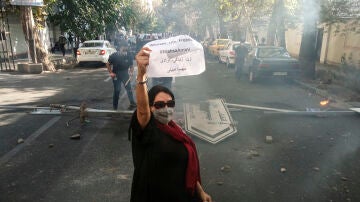 Imagen de archivo de una de las protestas en Irán por la muerte de Mahsa Amini