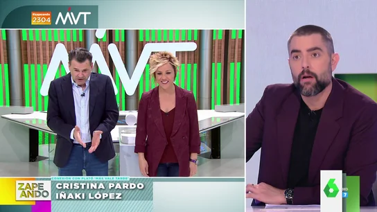 Así colapsa Dani Mateo en su conexión con Iñaki López y Cristina Pardo Así colapsa Dani Mateo en su conexión con Iñaki López y Cristina Pardo