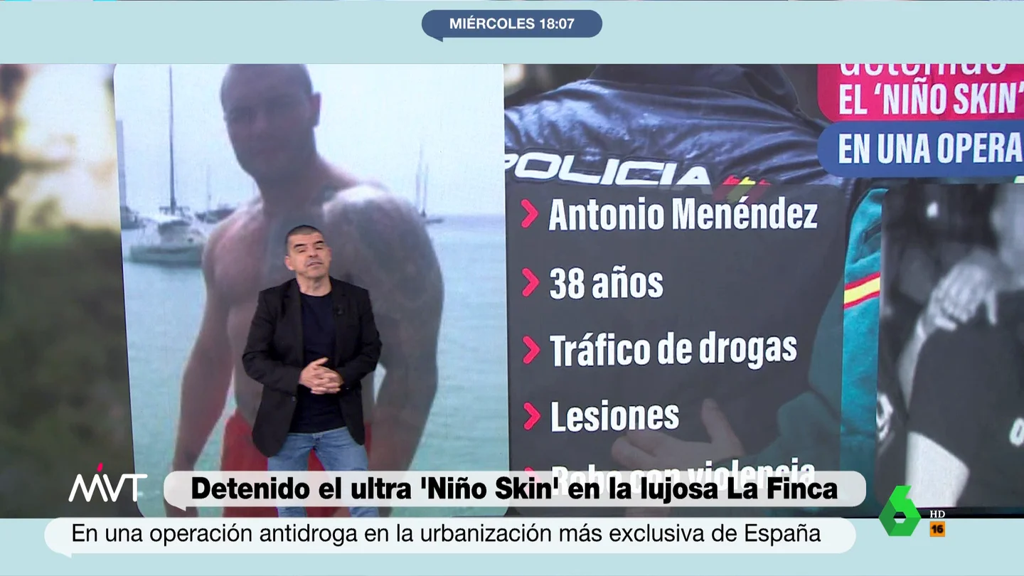 Quién es el 'Niño Skin', el ultra detenido en La Finca con múltiples antecedentes Quién es el 'Niño Skin', el ultra detenido en La Finca con múltiples antecedentes