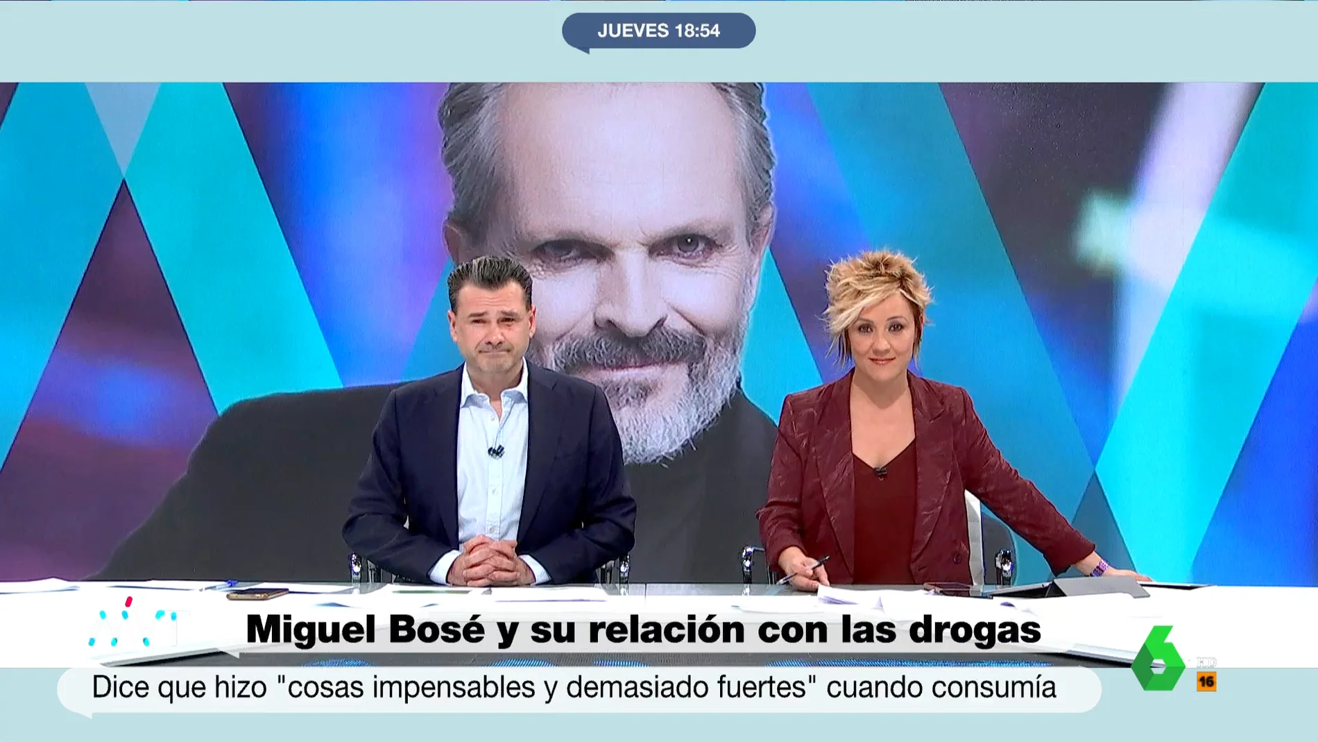 Iñaki López, crítico con Miguel Bosé: "Nos alegramos de que haya dejado de consumir, pero ha mantenido un mensaje negacionista peligroso"