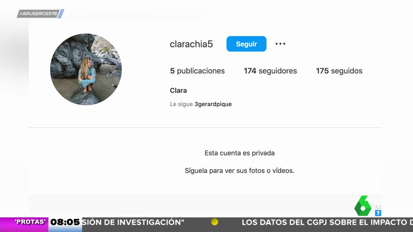 Clara Ch&iacute;a regresa a las redes sociales: vuelve a Instagram con cuenta privada y Piqu&eacute; como principal seguidor