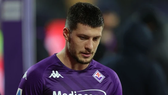 Luka Jovic, con la Fiorentina Luka Jovic, con la Fiorentina