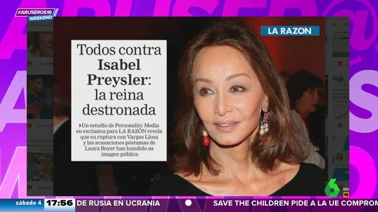 Isabel Preysler, suspendida en opinión pública: ¿por qué su nota global es de 4,8? Isabel Preysler, suspendida en opinión pública: ¿por qué su nota global es de 4,8?