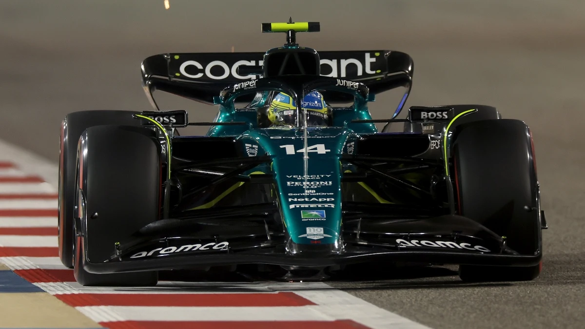 Fernando Alonso rodando en Bahrein