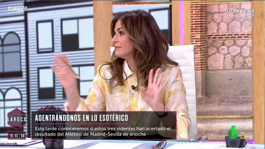 El miedo de Nuria Roca tras estas palabras de Juan del Val sobre los esotéricos: "Me va a salpicar" El miedo de Nuria Roca tras estas palabras de Juan del Val sobre los esotéricos: "Me va a salpicar"