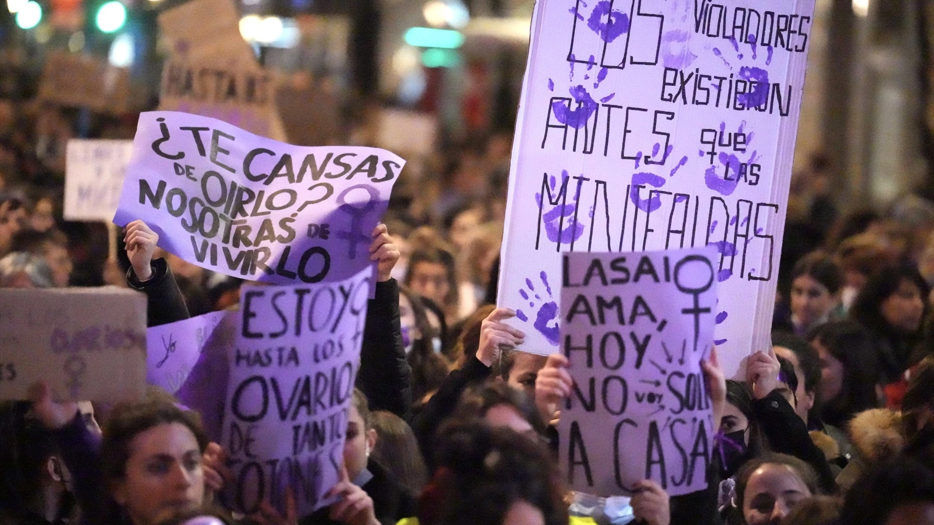 Manifestación 8M. Imágenes de archivo.