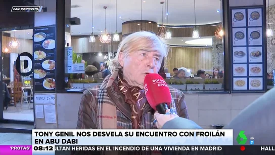 Froilán y Tony Genil se encuentran en Abu Dabi: "Allí no están los chavales como aquí, hasta las 5 de la mañana por ahí" Froilán y Tony Genil se encuentran en Abu Dabi: "Allí no están los chavales como aquí, hasta las 5 de la mañana por ahí"