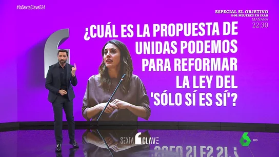 Las diez propuestas de Podemos para reformar la ley del 'solo sí es sí' de las que se desconocen los detalles Las diez propuestas de Podemos para reformar la ley del 'solo sí es sí' de las que se desconocen los detalles