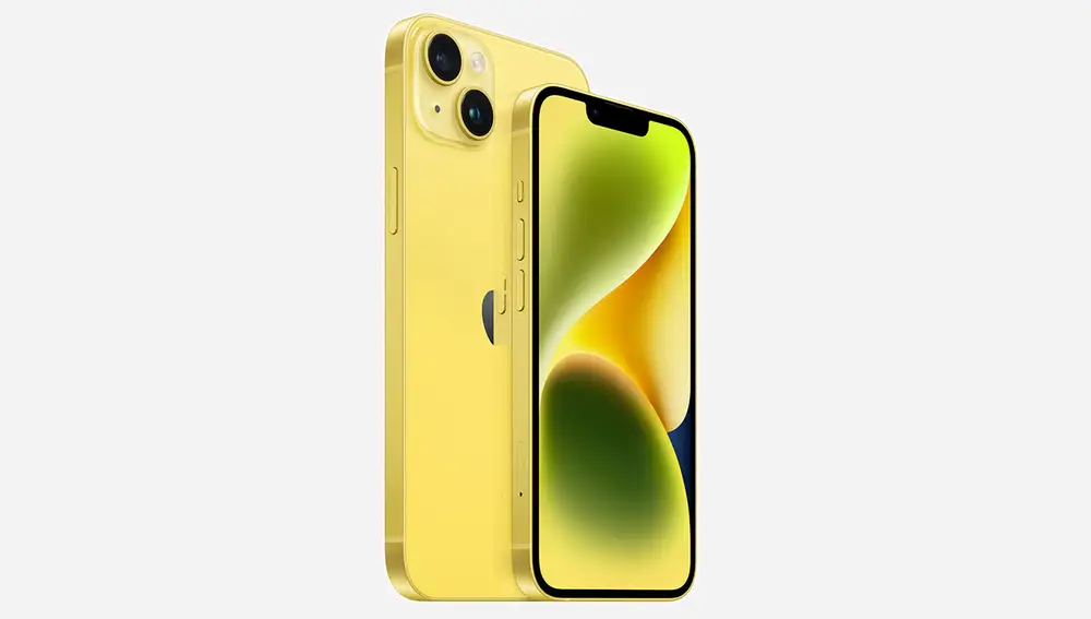 El nuevo iPhone 14 amarillo
