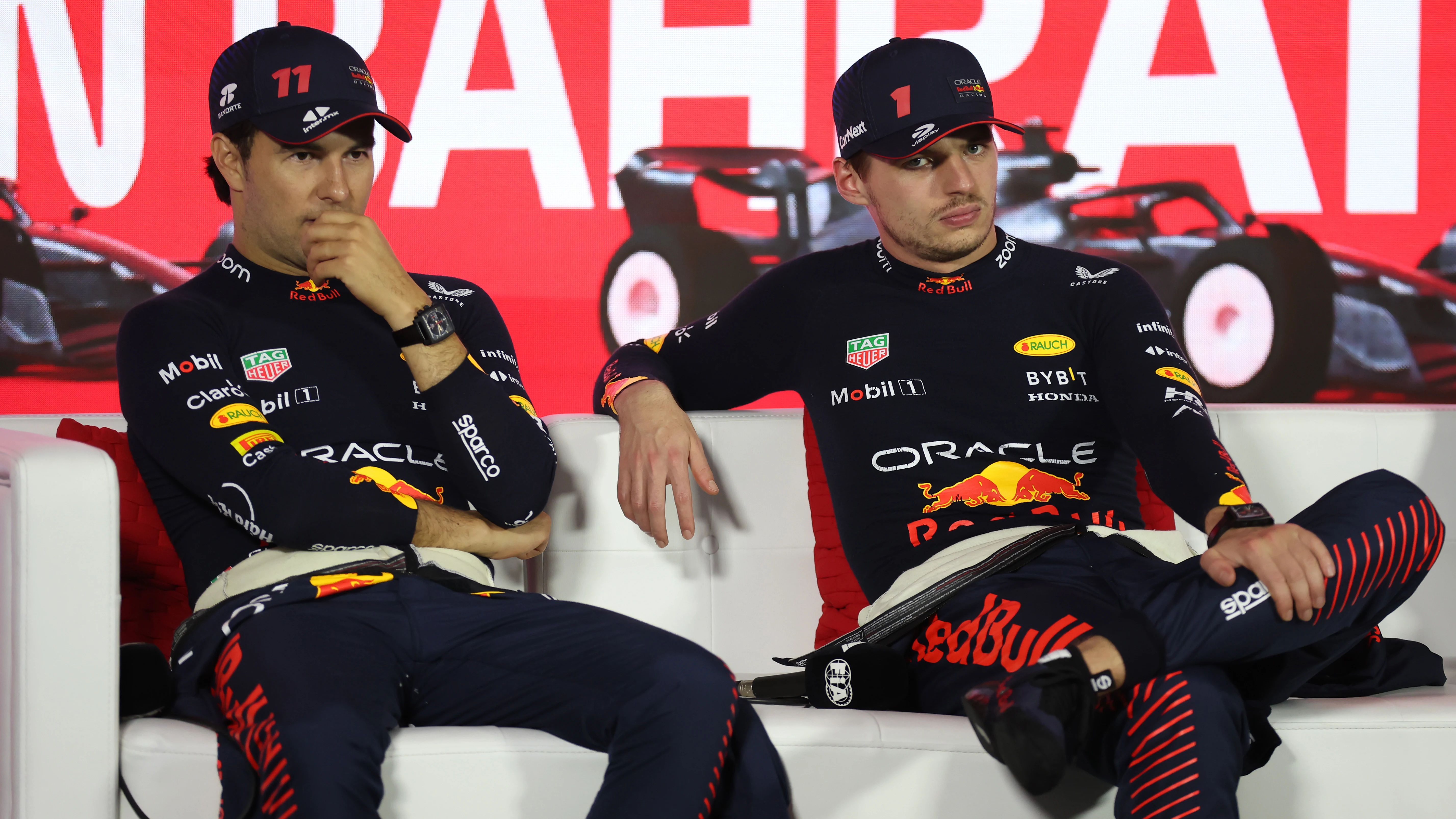 'Checo' Pérez y Max Verstappen 