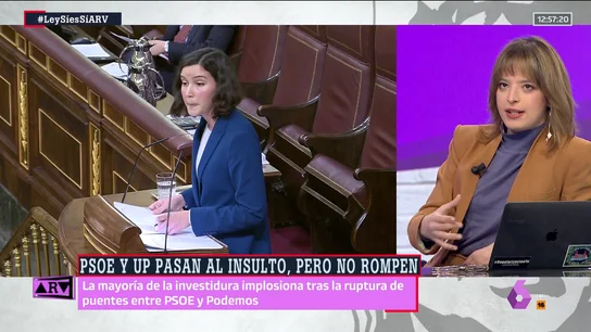 Elizabeth Duval analiza la coalición tras el debate del 'sólo sí es sí': "No está más roto que hace un año; están condenados a entenderse" Elizabeth Duval analiza la coalición tras el debate del 'sólo sí es sí': "No está más roto que hace un año; están condenados a entenderse"