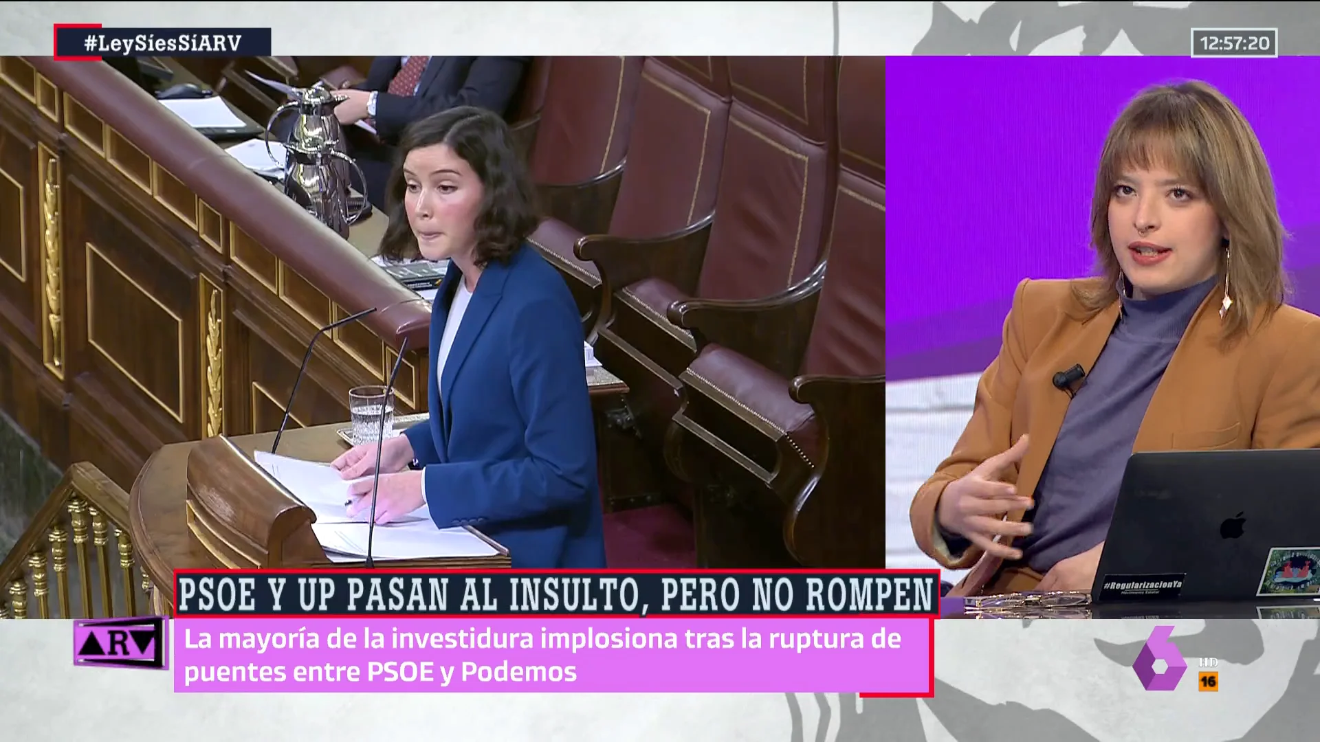 Elizabeth Duval analiza la coalición tras el debate del 'sólo sí es sí': "No está más roto que hace un año; están condenados a entenderse"