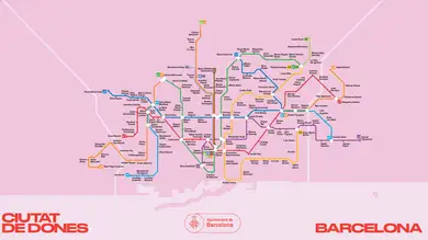 El mapa de la Barcelona de las mujeres para un 8 de marzo