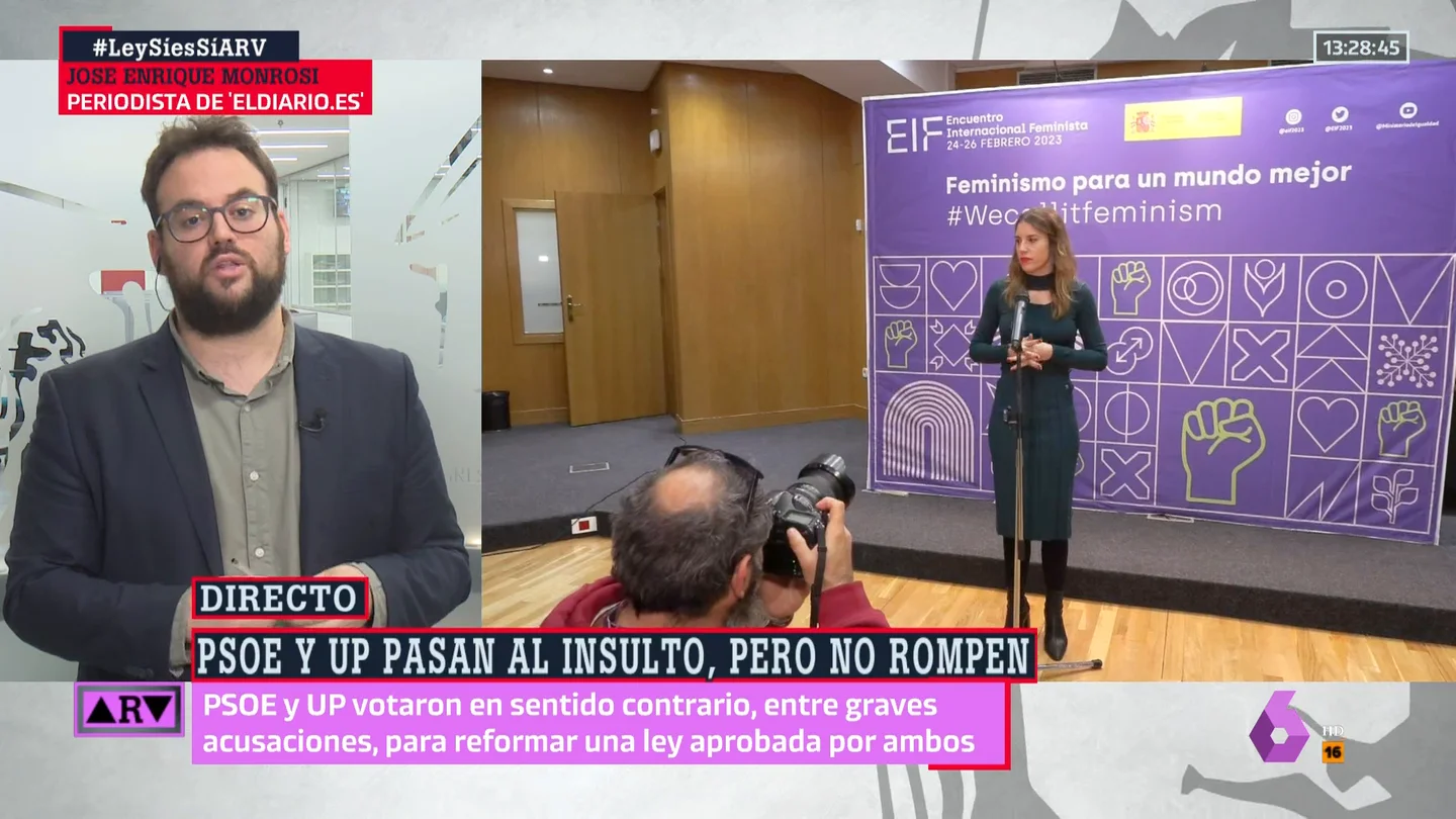 ¿Cómo deja a Yolanda Díaz la división entre PSOE y Podemos por el 'sólo sí es sí'? El análisis de José Enrique Monrosi ¿Cómo deja a Yolanda Díaz la división entre PSOE y Podemos por el 'sólo sí es sí'? El análisis de José Enrique Monrosi