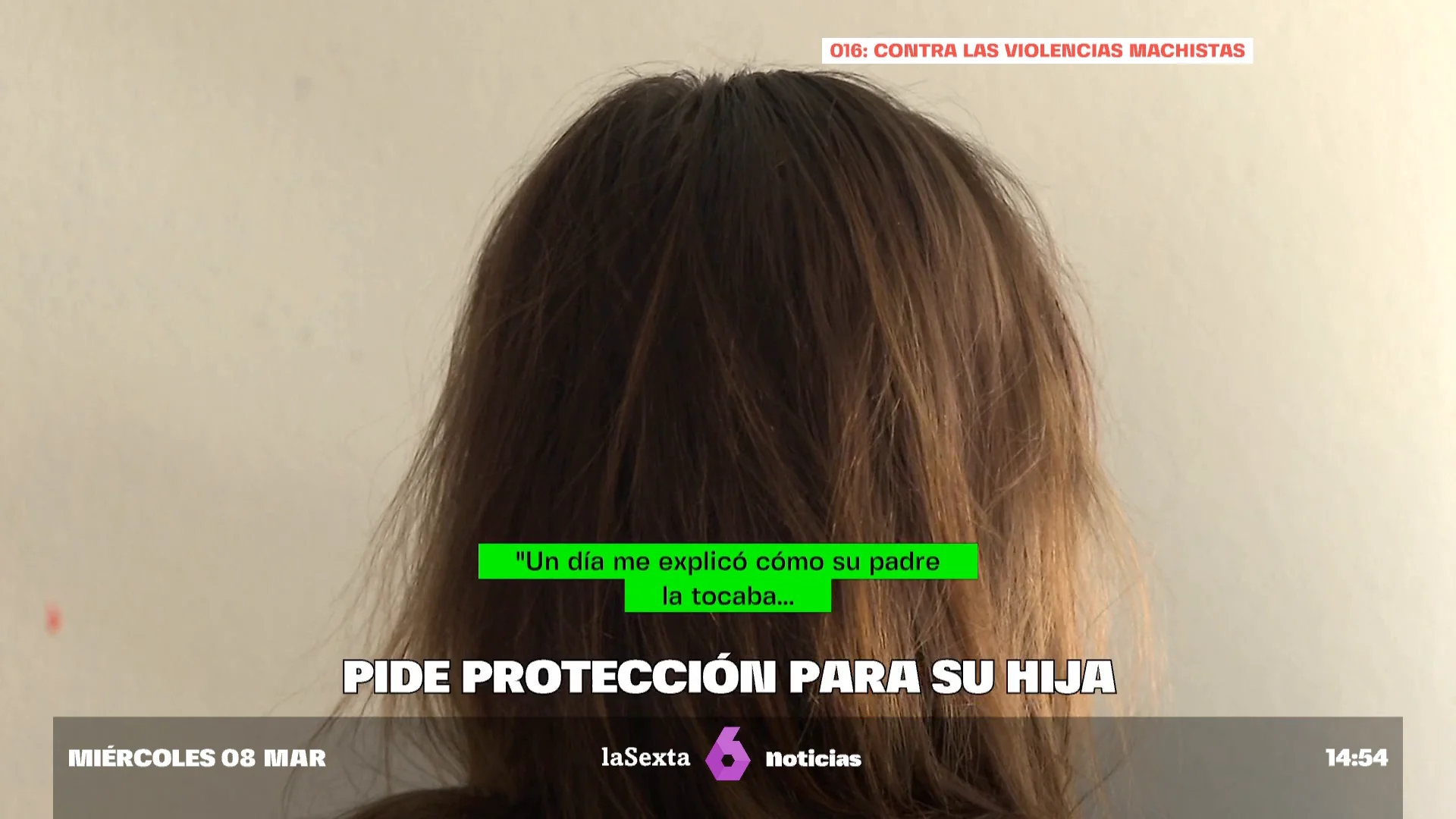 La mujer que pide proteger a su hija del padre 