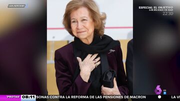La reina Sofía vuelve a lucir el anillo de compromiso que le regaló Juan Carlos I