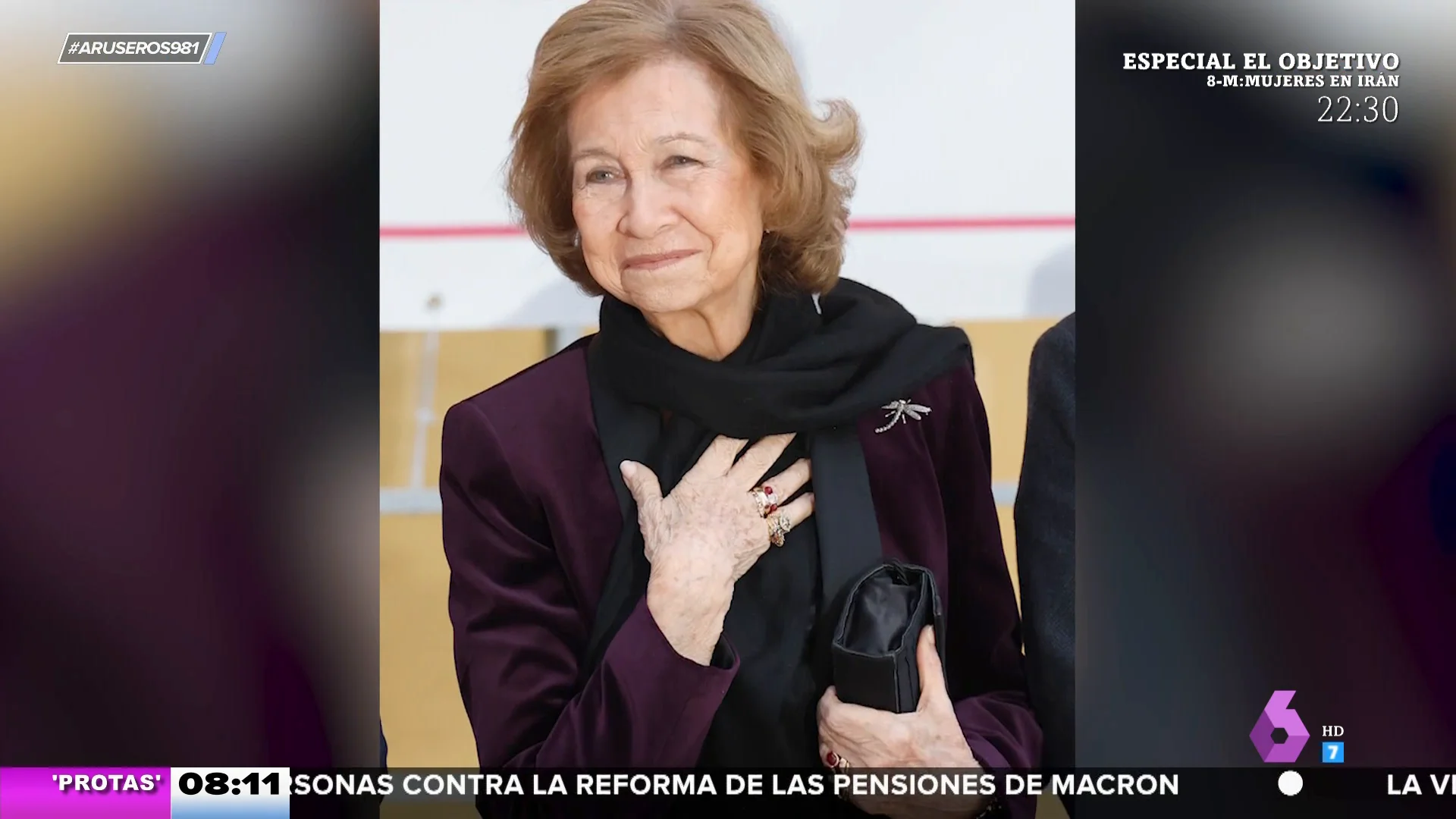 La reina Sofía vuelve a lucir el anillo de compromiso que le regaló Juan Carlos I