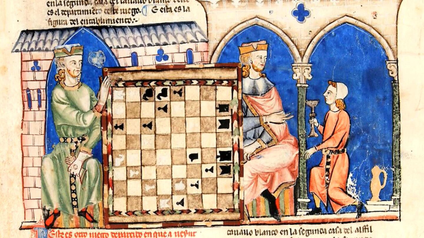 Ilustraci&oacute;n de 'El libro de los juegos', encargado por Alfonso X el Sabio