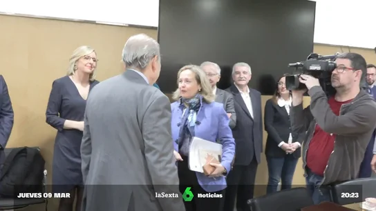 Reunión de Nadia Calviño y representantes de asociaciones bancarias Reunión de Nadia Calviño y representantes de asociaciones bancarias