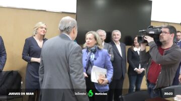 Reunión de Nadia Calviño y representantes de asociaciones bancarias