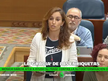 Mónica García contesta a Isabel Díaz Ayuso en la Asamblea