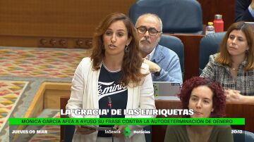 Mónica García contesta a Isabel Díaz Ayuso en la Asamblea