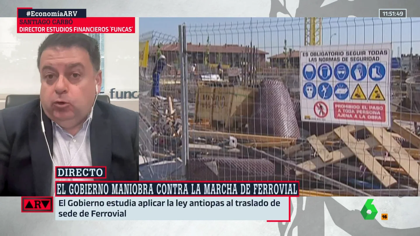 El economista Santiago Carbó advierte: "Ojo, que el crecimiento del PIB nos puede hacer más difícil la inflación" El economista Santiago Carbó advierte: "Ojo, que el crecimiento del PIB nos puede hacer más difícil la inflación"