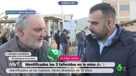 Antonio Izquierdo, un minero que ha estado trabajando en la mina de Súria Antonio Izquierdo, un minero que ha estado trabajando en la mina de Súria