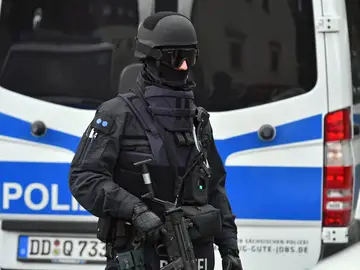 Imagen de archivo de un agente de policía en Alemania.