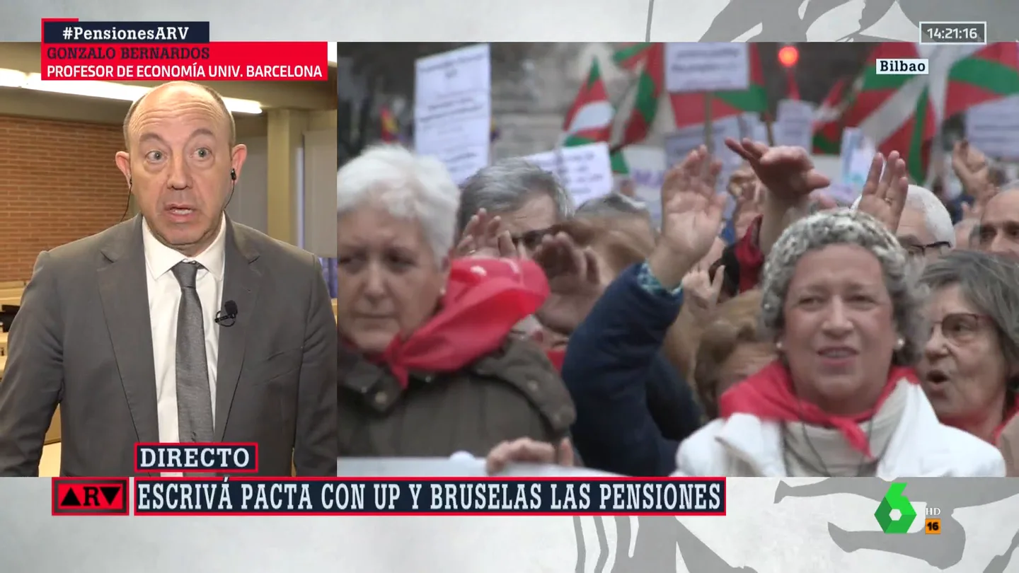 Gonzalo Bernardos, sobre la reforma de las pensiones: "El trabajo de Escrivá se merece un suspenso" Gonzalo Bernardos, sobre la reforma de las pensiones: "El trabajo de Escrivá se merece un suspenso"