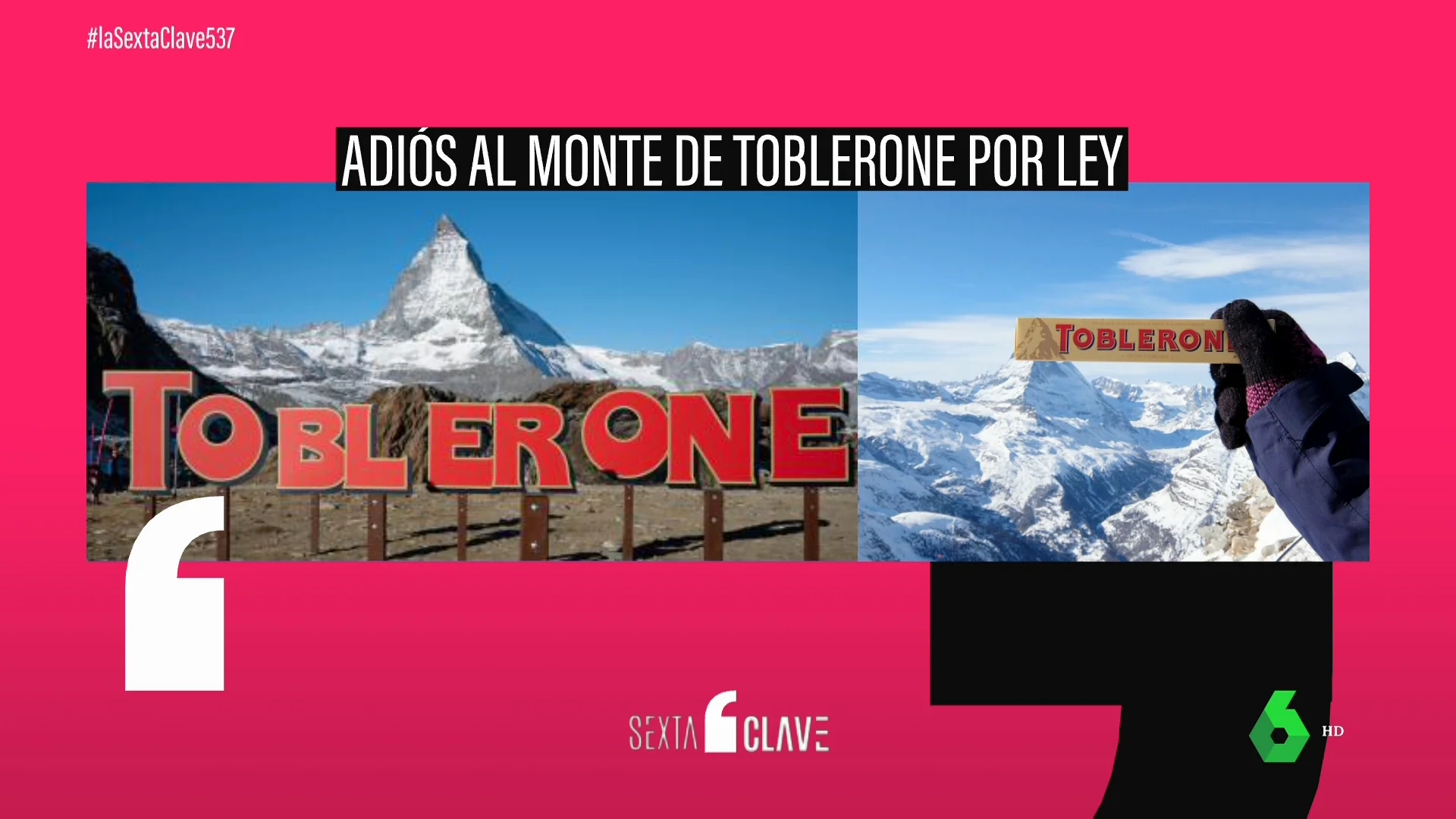 Toblerone dice adiós al monte Cervino: una ley suiza le obliga a retirarlo por sacar la producción del país