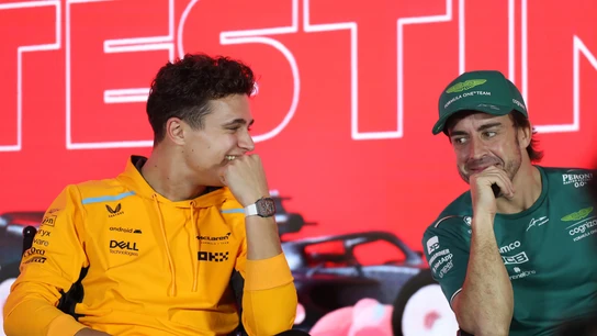 Lando Norris y Fernando Alonso Lando Norris y Fernando Alonso