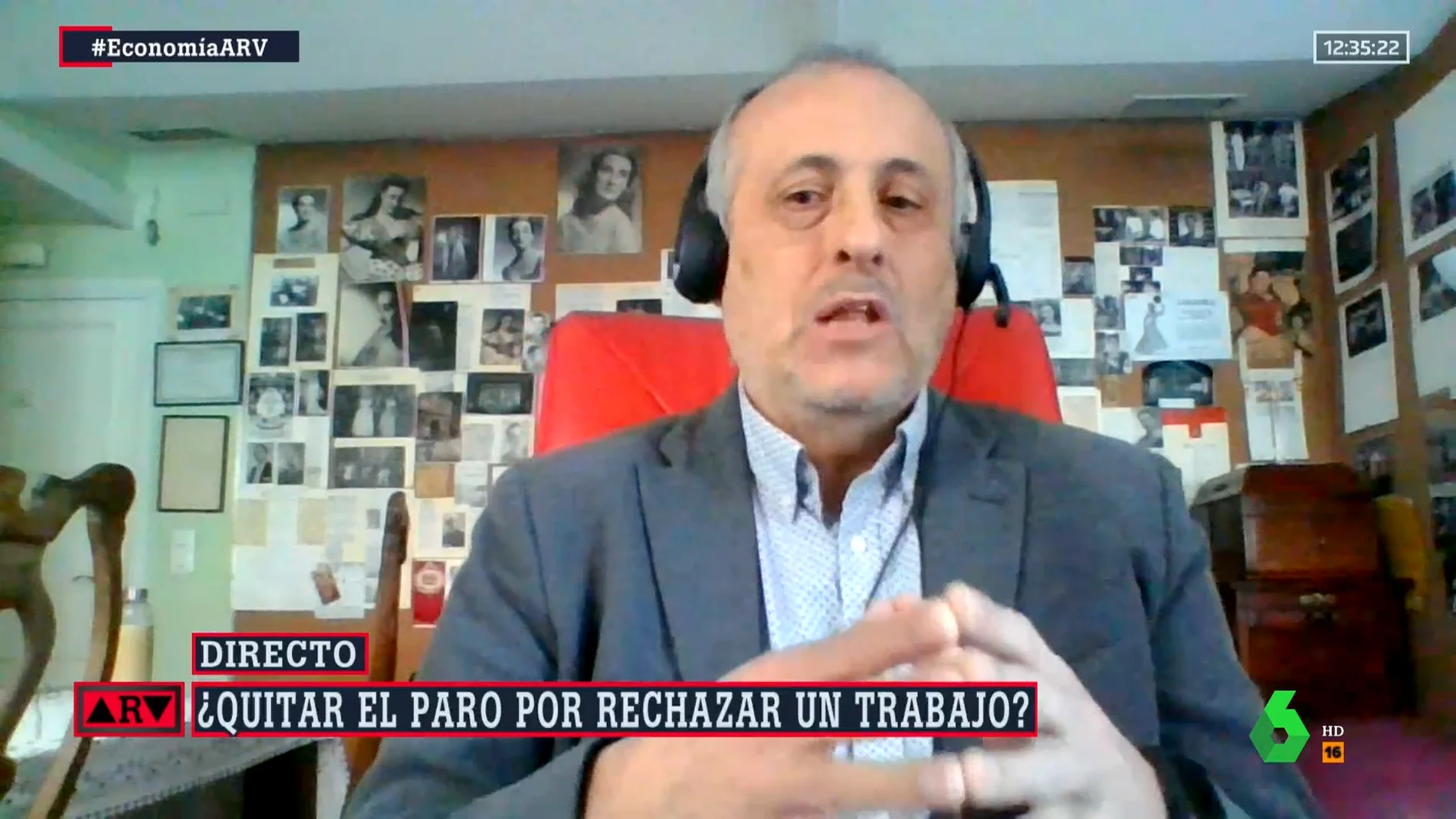 Alejandro Inurrieta, en contra de retirar el paro a quien rechace un empleo: "Hay que ser respetuoso con quienes necesitan salarios dignos"