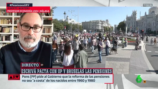 El economista Alberto Montero desvela la clave por la que Bruselas ha aceptado la reforma de las pensiones El economista Alberto Montero desvela la clave por la que Bruselas ha aceptado la reforma de las pensiones