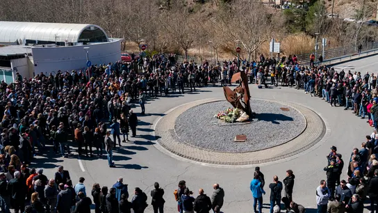 Minuto de silencio en Súria Minuto de silencio en Súria