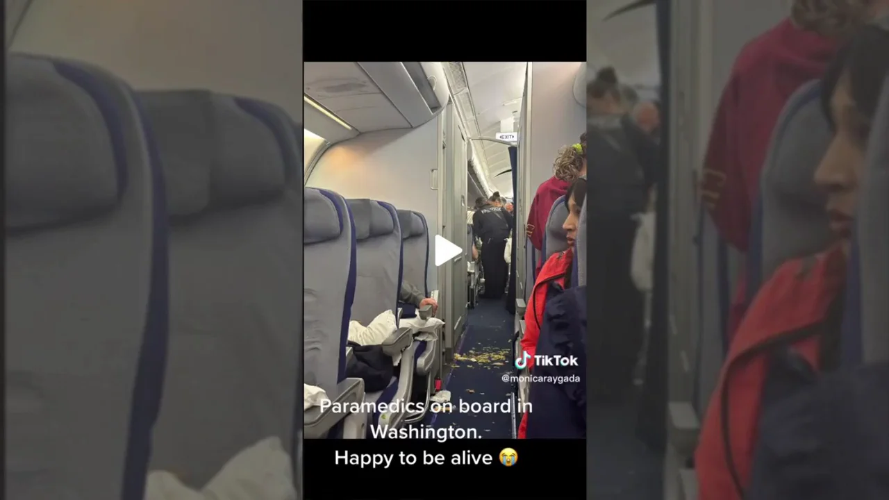 Una joven graba la ca&iacute;da de un avi&oacute;n desde dentro y lo publica en TikTok: "Vi todo volar en c&aacute;mara lenta"